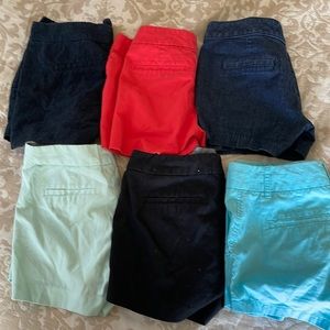 Lot of 6 Pairs of Shorts Banana Republic and 1 J.Crew